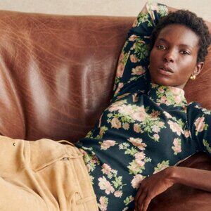 Sezane Felix Jumper - Large Bouquet Print